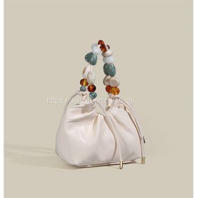2023 New Arrival Cloud Shape Handbag Soft Leather Lady's Handbag photo-2