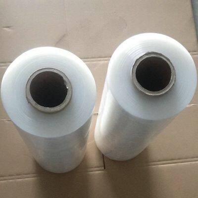 Factory Wholesale Shrink Wrap Film Rolls Plastic Manual Transparent PE Heat Shrink Pallet Wrapping Lldpe Shrink Packaging Film photo-3