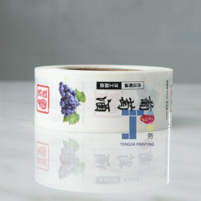 Full Color Printing PE Wine Sticker Label Last Long Water - Proof