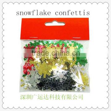 snow flakes custom table sequin confetti for christmas decoration