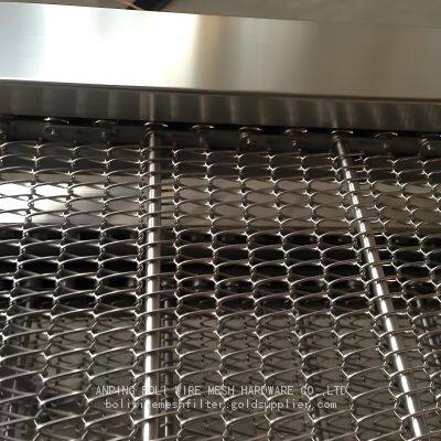 Food Grade 304 Stainless Steel Chain Link Spiral Wire Mesh Conveyor Belt photo-5