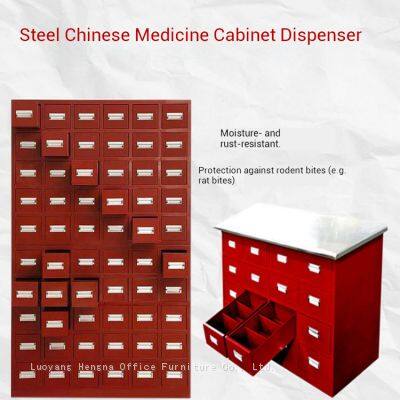 Steel Chinese Medicine Cabinet Custom Size 900×1800×500mm| Herb Supply Storage Cabinet Large Size photo-5