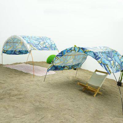 Resort Beach Gazebo Commercial Grade Aluminum Frame With Adjustable Height for Luxury Hotel Beach Tent Canopy Boho photo-5