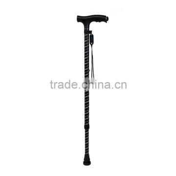 American two segments crutch for carved aluminum alloy walk helper with led light