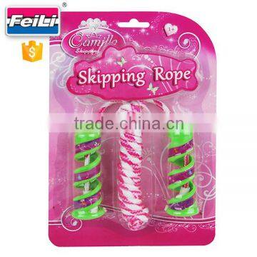 wholesale china import promotional toy for kids rope skipping pink jump rope