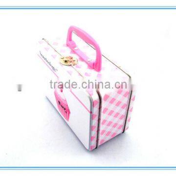 2014 Handle Spuare Laundry Powder Tin Box/tin Can