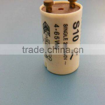 Fujian factory S10 fluorescent lamp starter/led tube fuse starer/S10 starer