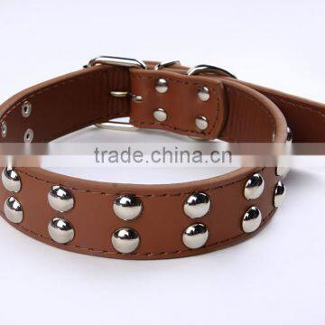 Factory Direct Sale Mushroom Nails Pet Collars Double Row Ornaments Dog Collar