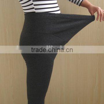 Black Cotton Maternity Leggings