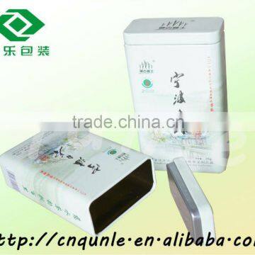 rectangular shape tea tin box packaging