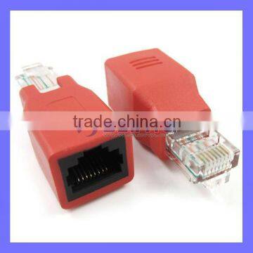 Red Color Housing Ethernet High Speed RJ45 Connector