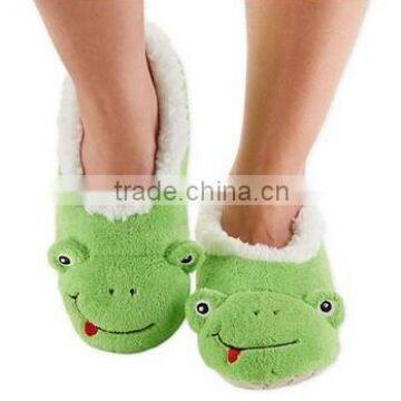 Animal Heads Super Cozy Soft Coral Fleece Lined Footcoverings/Soft Stuffed Footcoverings With Skid Resistant Sole photo-2