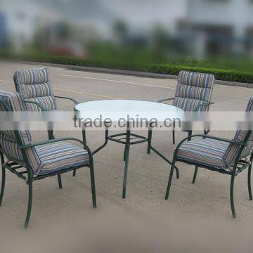 5 PCS Classic steel patio garden furniture set