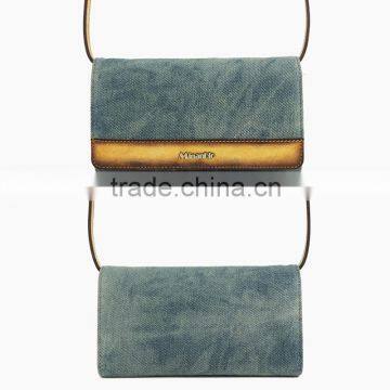 Genuine leather shoulder bag jeans handbags women bag