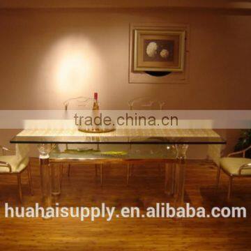 eco-friendly acrylic furniture dining table and chairs