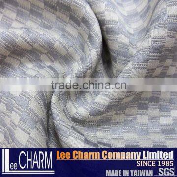 Quality Polyester Check Outdoor Chair Bench Seat Back Pad Fabric