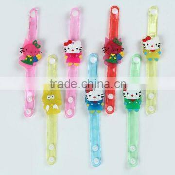 Lovely Smile Kitty Cat Girl's favourite flashing bracelet led bracelet led wristband