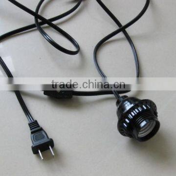 USA lamp cord with rotary switch and e26 lamp socket