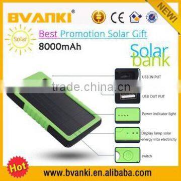 8000 mAh Dual USB Portable Solar Battery Charger Power Bank For Cell Phone