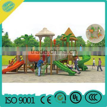 wooden outdoor equipment, wood playground slide, wooden playground