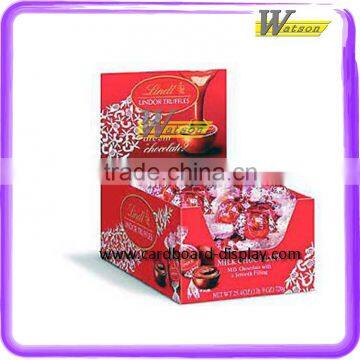 Milk chocolate paper counter top display box