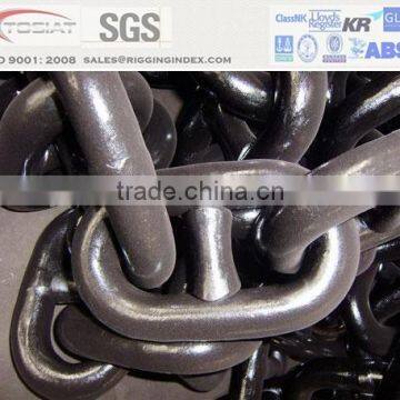 alloy steel blackened stud anchor chain