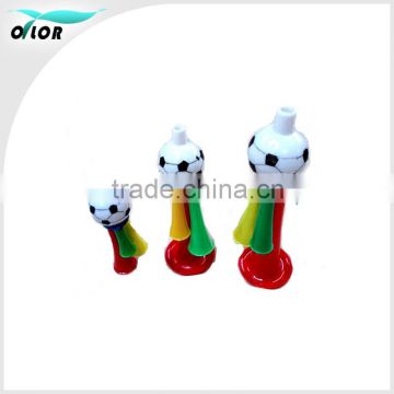 Football shape unique design plastic whistles Kids' toys