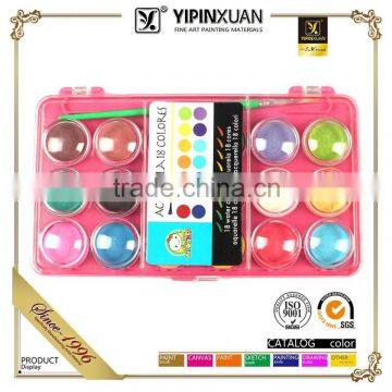 Hot Selling Free Sample 8Colors Dry Water Color Paint Set With Brush photo-5