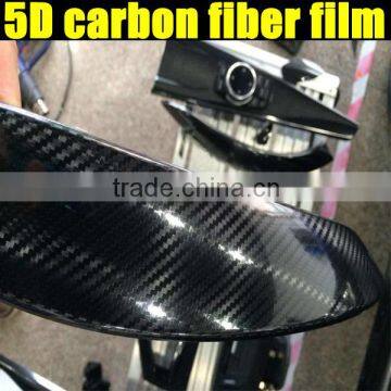 5D Carbon Fiber Film New Arrival black glossy carbon fiber wrapping film