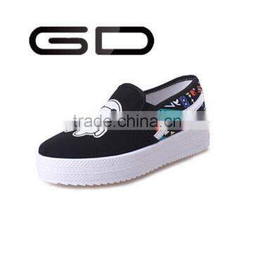 GD low cut girls deep blue thick sole rubber flat shoe