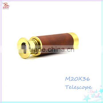 Wholesale Priate Leather Monocular Telescope 20X36