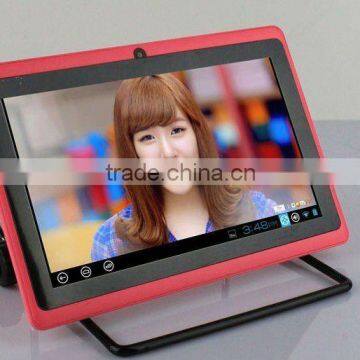 7 inch cheap tablet Q88 boxchip A23 1.2GHz CPU 512MB RAM 4GB