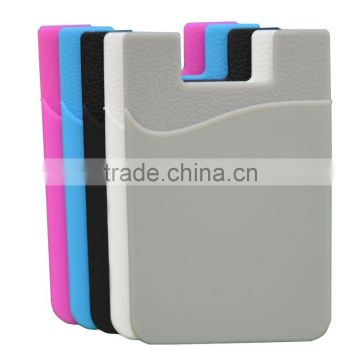 Smart wallet Silicone cell phone credit card holder