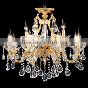 Modern Lamparas Decorative Crystal Glass Hanging Chandelier Lamps Lights and Lightings CZ5016/8+4