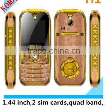 KOMAY USA Wholesale Cheap GSM Dual SIM Card Quad Band Cellphone H1