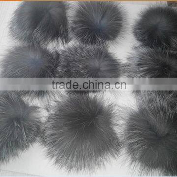 Silver Fox Fur Balls for hats