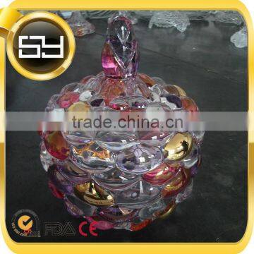 Colored&Print Beautiful Decorative Glass Storage Jar photo-2