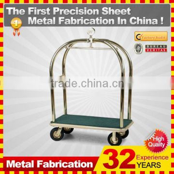 kindle 2014 new durable folding professional customized double layer basket shopping carts for sale