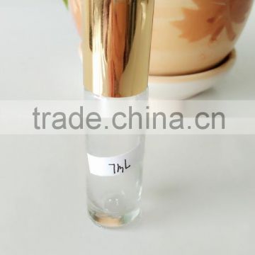 7ml glass roll on essential oil bottles with golden aluminum cap