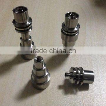 10/14/18mm male&female adjustable Grade 2 Titanium Domeless E-Nail Nail for 15.8mm Enail Coil