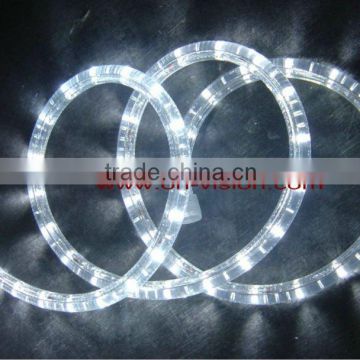 white color round shape 13mm LED rope light