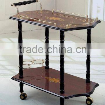 New Designed Wooden Hotel/restaurant Dining Room Service Trolley photo-3