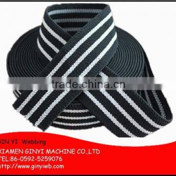 High Quality Black And White Stripe Polyester Webbing Made In China