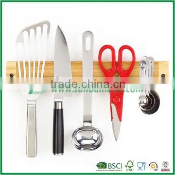 bamboo magnetic knife strip