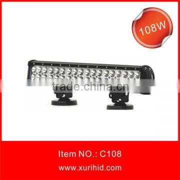 108w cree chip 8820LM 17" led light bar curved / straight/led flood light