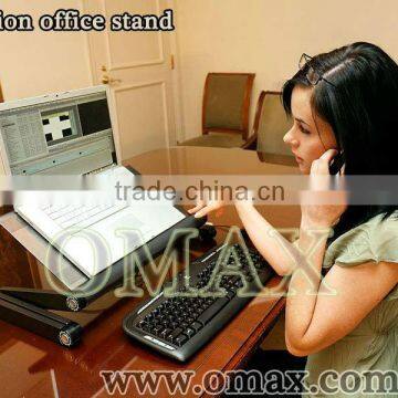 adjustable laptop stand A8 with two USB fans and four 2.0 USB HUB port