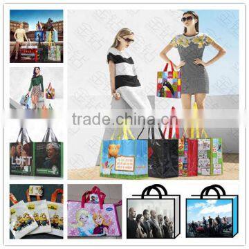 hot selling bopp laminated sac cabas/tote bag/ pp shopping bag