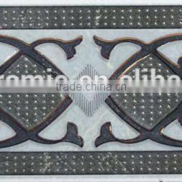 Foshan decorating ceramic border tile interior ceramic skirting border tiles