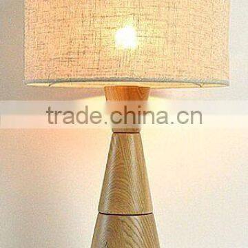 Designer Wood Bamboo Table Lamp With Hand-woven Lamp Shade