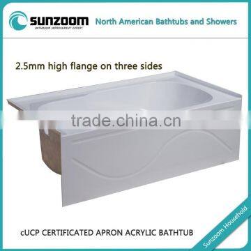 cUPC apron bathtub,apron soaking bathtub,apron bathtubs with tiling flange